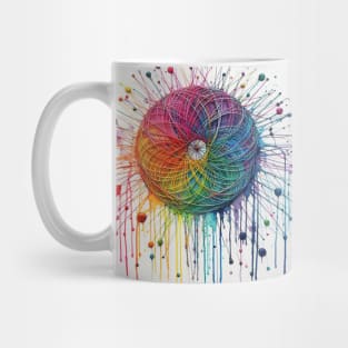 Psychedelic looking abstract illustration Mug